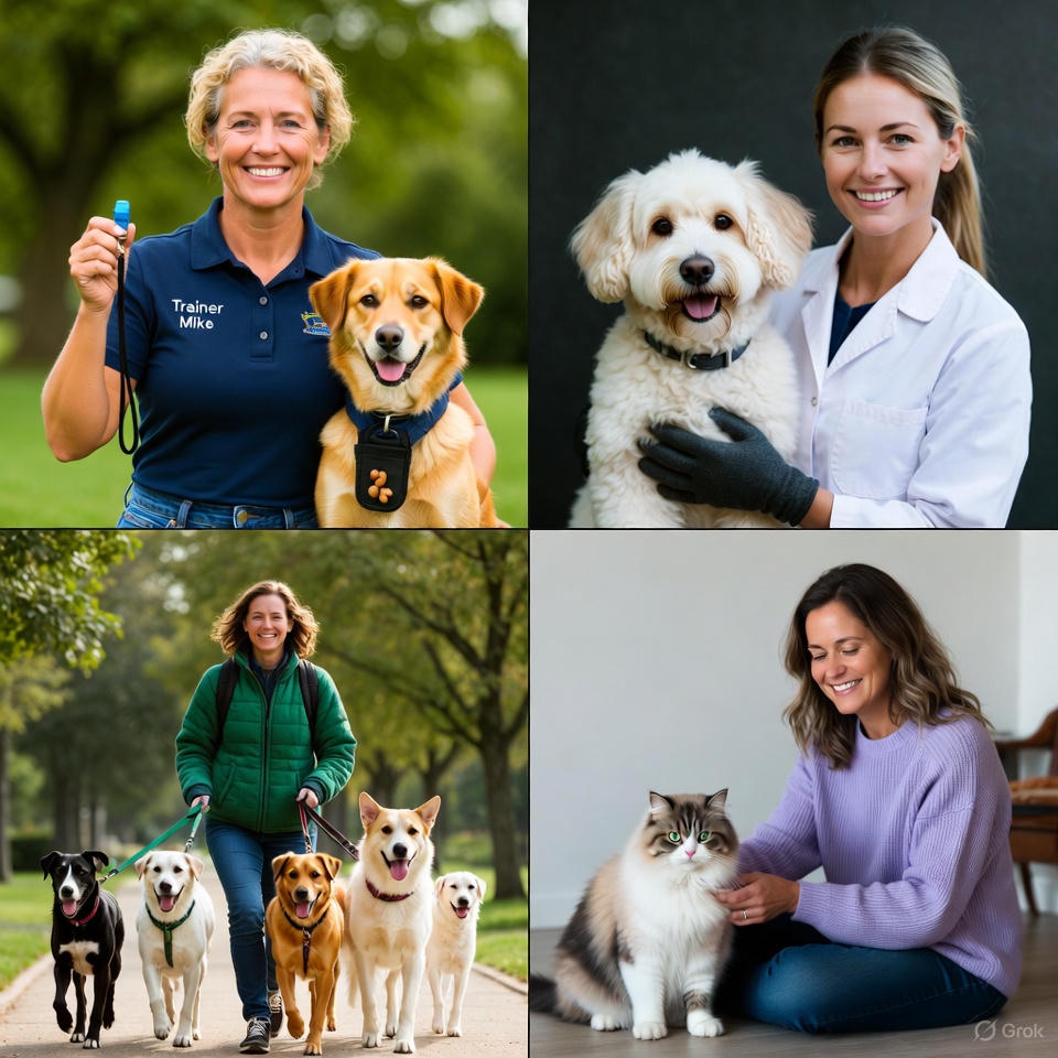 Dog walker using Trovvy